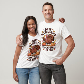 T-shirt Chaque jour de Thanksgiving, je fais un doigt d'ho