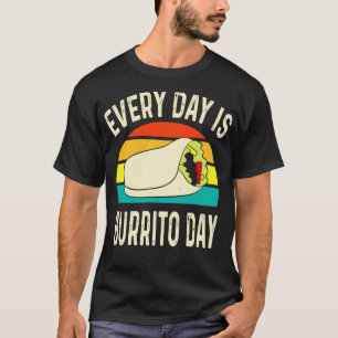 T-shirt Chaque Jour Est Burrito Day Mexicain 1