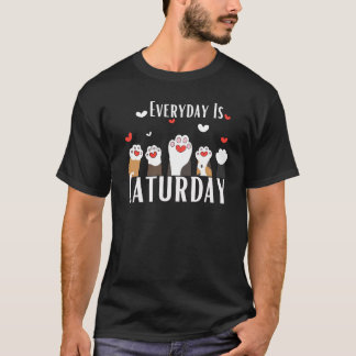 T-shirt Chaque Jour Est Caturday - Drôle Chat Classic T-Sh