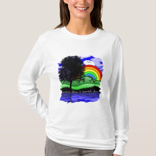 T-shirt Chaque jour est Jour des terres (Devant)