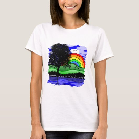 T-shirt Chaque jour est Jour des terres (Devant)