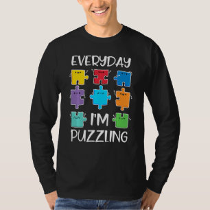 T-shirt Chaque jour je suis Puzzling Sensibilisation sur l