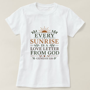 T-shirt Chaque Lever de Soleil Est une Lettre d'Amour de D