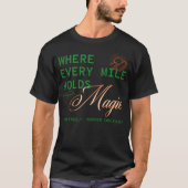 T-shirt Chaque Mile Contient Magic Camper Life - Vert (Devant)