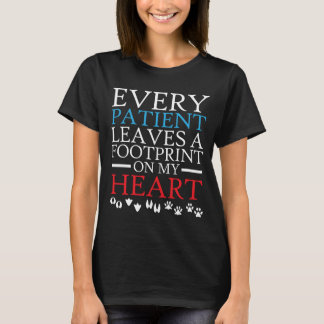 T-shirt Chaque patient laisse un empreinte de patte