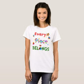 T-shirt Chaque pièce appartient à Noël (Devant entier)