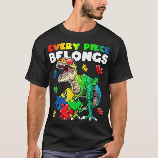 T-shirt Chaque pièce appartient Dinosaur Sensibilisation s (Devant)