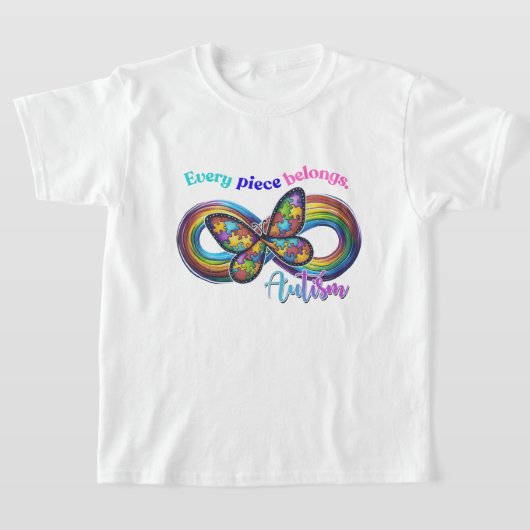 T-shirt Chaque pièce brille – Tee-shirt Papillon de l'auti (Poser)