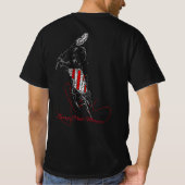 T-shirt Chaque Point Compte Typographie Tennis (Dos)