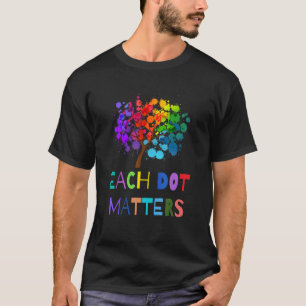 T-shirt Chaque point importe Polka coloré Pot Unity Arbre