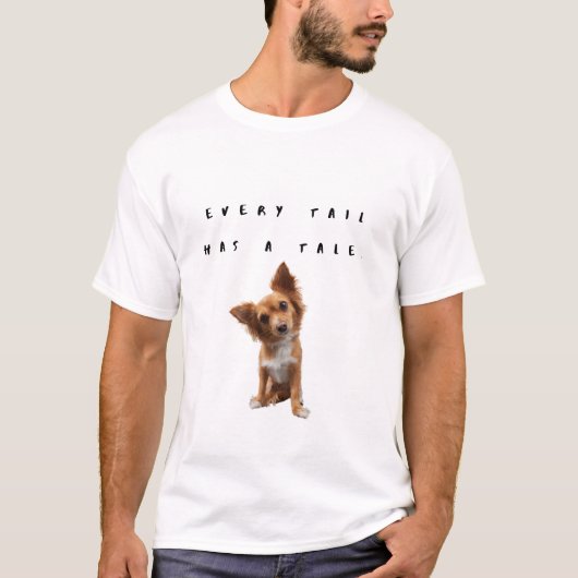 T-shirt Chaque queue a un conte. (Devant)