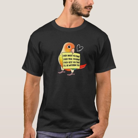 T-shirt Chaque repas de collation ou bouchée I ananas Perr (Devant)
