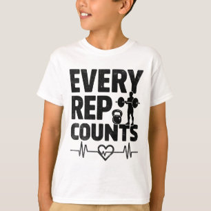 T-shirt Chaque répétition compte Haltérophile Culturisme C