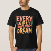 T-shirt Chaque rêve d'été de fille 2 (Devant)