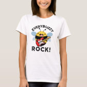 T-shirt Chaque Rock Buzzy Funny Musique Bee Pun (Devant)