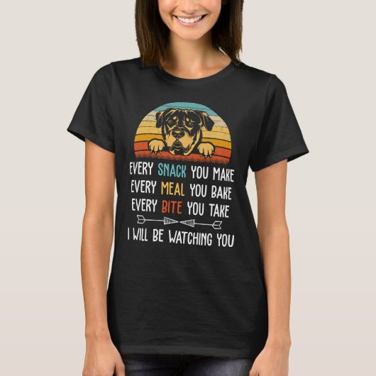 T-shirt Chaque Snack Que Vous Faites Chaque Repas Que Vous (Devant)