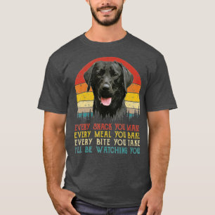 T-shirt Chaque Snack Que Vous Faites Chien Black Labrador 