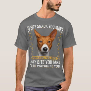 T-shirt Chaque Snack Que Vous Faites Drôle Basenji Chien M