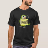 T-shirt Chaque Snack Repas ou Bite I Green Monk Parakeet P (Devant)