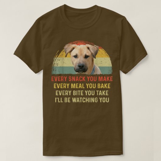 T-shirt Chaque Snack, Tu Fais De Blackmouth Cur Chien Mama (Design devant)