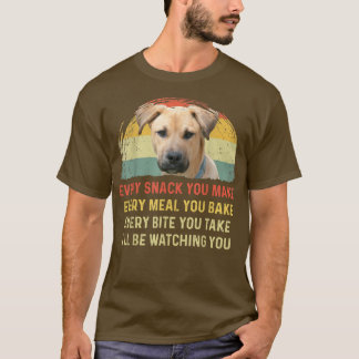 T-shirt Chaque Snack, Tu Fais De Blackmouth Cur Chien Mama