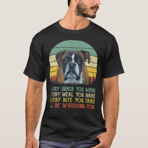 T-shirt Chaque Snack, tu fais de chien de garde Drôle Chie