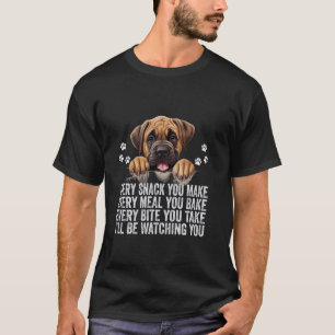 T-shirt Chaque Snack, tu fais drôle Mastiff Chien Papa Mam