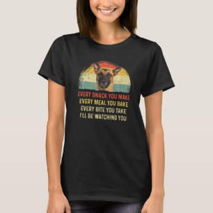 T-shirt Chaque Snack, tu fais du chien Malinois belge mama