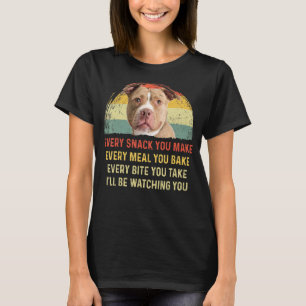 T-shirt Chaque Snack Vous Faites Pitbull Chien Maman Chien