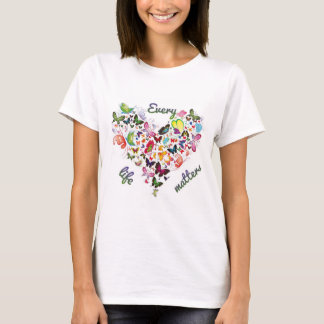 T-shirt chaque vie compte avec les croix