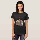 T-shirt Chaque vie devrait avoir neuf chats (Devant entier)