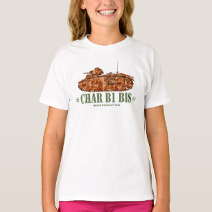 T-shirt Char B1 bis Guerre mondiale Deux 2ÈME GUERRE MONDI