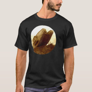 T-shirt Char d'assaut marron Caterpillar Vintage Première
