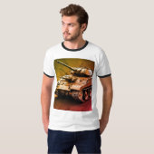 T-shirt Char de combat blindé moderne (Devant entier)