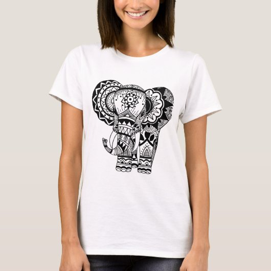 T-shirt Char éléphant de Bohême (Devant)