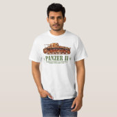 T-shirt Char léger allemand Panzer II A2 de la Seconde Gue (Devant entier)
