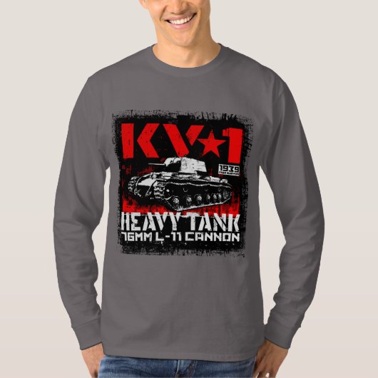 T-shirt Char lourd soviétique KV-1 (Devant)