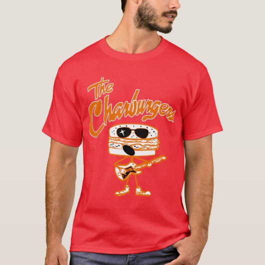 T-shirt Charburgers (orange pour l'obscurité) (Devant)