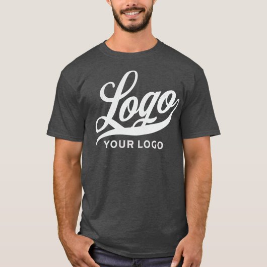 T-shirt Charcoal Grey Company Logo Swag Business Hommes Fe (Devant)