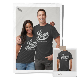 T-shirt Charcoal Grey Company Logo Swag Business Hommes Fe