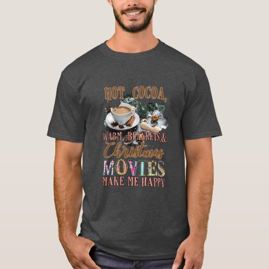 T-shirt Charcuterie chaude couvertures chaudes et films de (Devant)