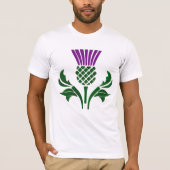 T-shirt Chardon d'emblème écossais (Devant)
