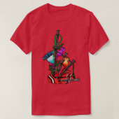 T-shirt Chardon et cornemuses Ecosse (Design devant)