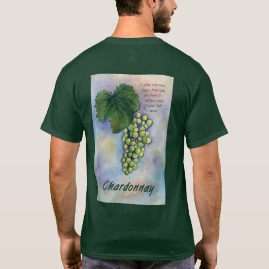 T-shirt Chardonnay Vins & Description Chemise (Dos)