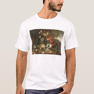 T-shirt Chardons, fleurs, reptiles et papillons à coté
