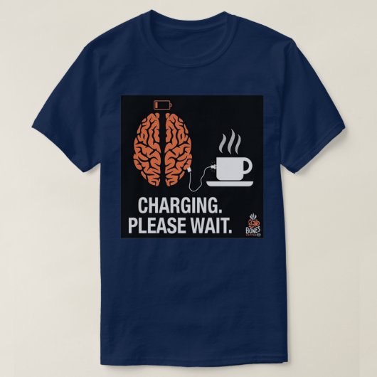 T-shirt charge de café (Design devant)