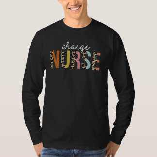 T-shirt Charge Nurse Leopard Print Registered RN Nursing L