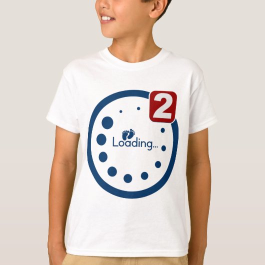 T-shirt Chargement bébé, Twin Notification (Devant)