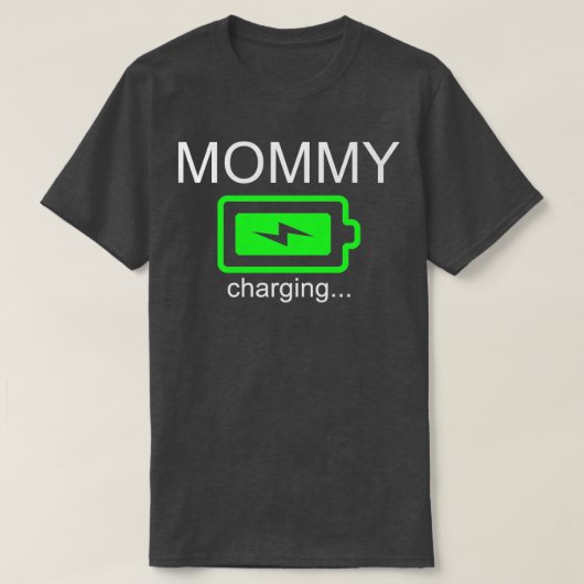 T-shirt Chargement de batterie mère amusant Parent Graphic (Design devant)