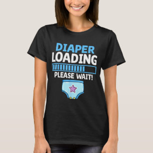 T-shirt Chargement de couche Veuillez patienter Création f